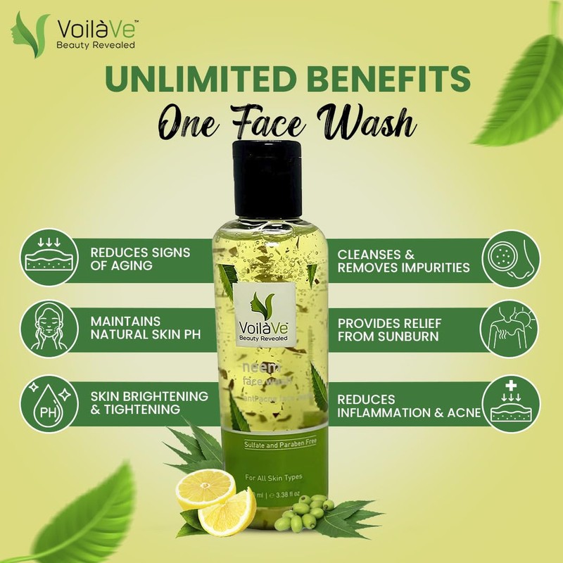 Voilave Lavado facial Aloe Neem Crush