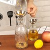 Pack of 3 Funnels Kitchen Stainless Steel with 2 Cleaning