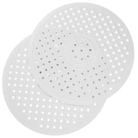Alipis Sink Protector Mat: 2PCS Soft Rubber Round Sink Drain Mat - Non Slip Heat Insulation Draining Board Mats Insert for Kitchen Washing up Countertop Drying Dishes