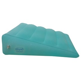 ObboMed HR-7510, cama en forma de cuña, inflable y portable con superficie de velvetón para dormir, viajar y vacaciones, 23 x 21 pulgadas x (7~1.8 pulgadas)