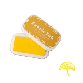 Ink Pads for Rubber Stamps, Stamp Pad for Fabric Wood Paper Stamping, Washable Fingerprint Thumbprint Ink Pad, Craft Ink Pad Stamps Partner DIY Color (Yellow)