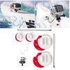 micros2u Surfboard Surfing Mount Kit compatible with GoPro Hero 11/10/9/8/7/6/5/4/3