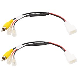 SING F LTD 2Pcs 4Pin Car Reverse Camera Retention Wiring Harness Connector Rear Reversing Camera Adaptor Compatible with Toyota, 23cm