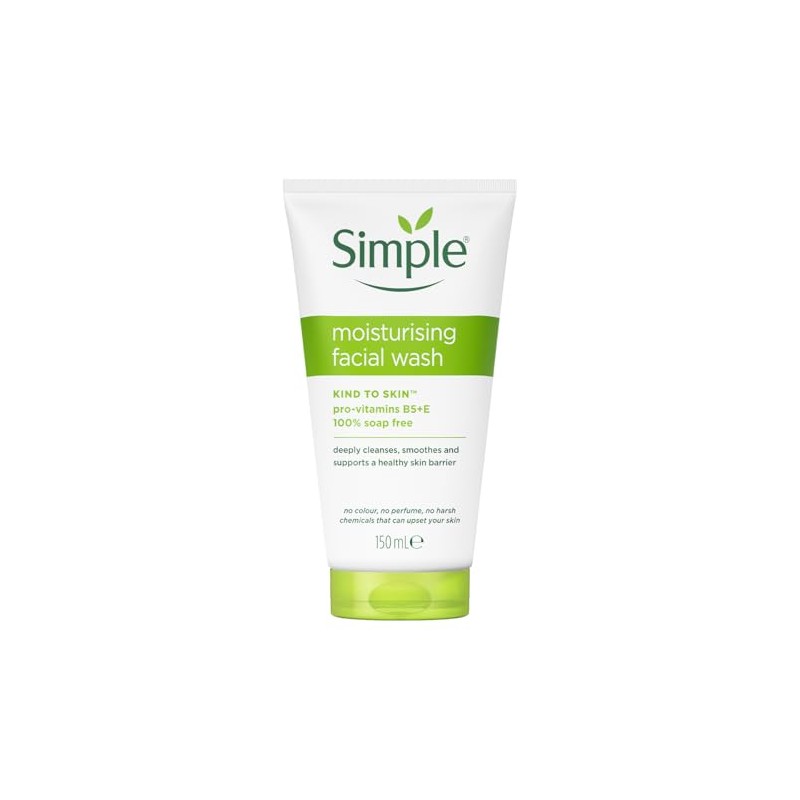 SIMPLE, Limpiador facial con efecto Humectante, 150 ml