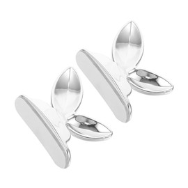 LALAFINA 2 Pcs Acrylic Butterfly Toilet Seat Lid Lifter No Touch Handle with Nonslip Grip Durable Lightweight Toilet Bowl Screw Cap Covers for Home Office Public Restrooms