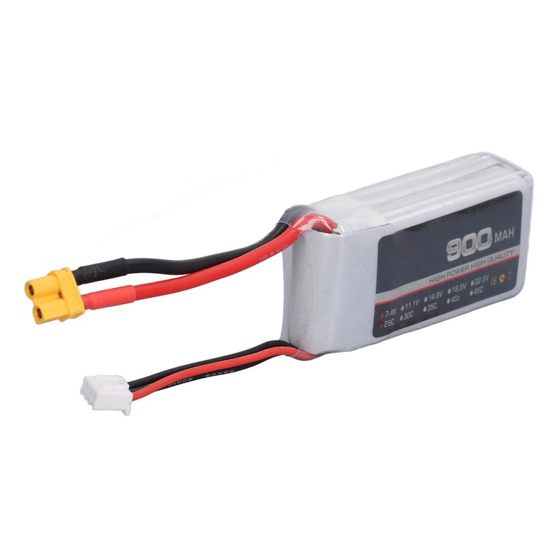 LiPo Battery 25C 900mAh XT30 Connector Stable Powerful Performance RC