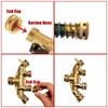 Tuperoymse Garden Hose Female End Cap, Brass Spigot Cap with