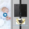 KNOBWELL 10 Pack Matte Black Door Hinges 3.5" X 3.5"