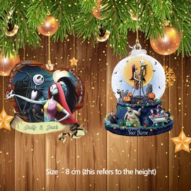 Christmas Ornament Decorations, 5PCS Stocking Cap Funny Nightmare Before Christmas Decorations Ornament Decorative Xmas Decor Ornaments Party Gifts (Type 2)