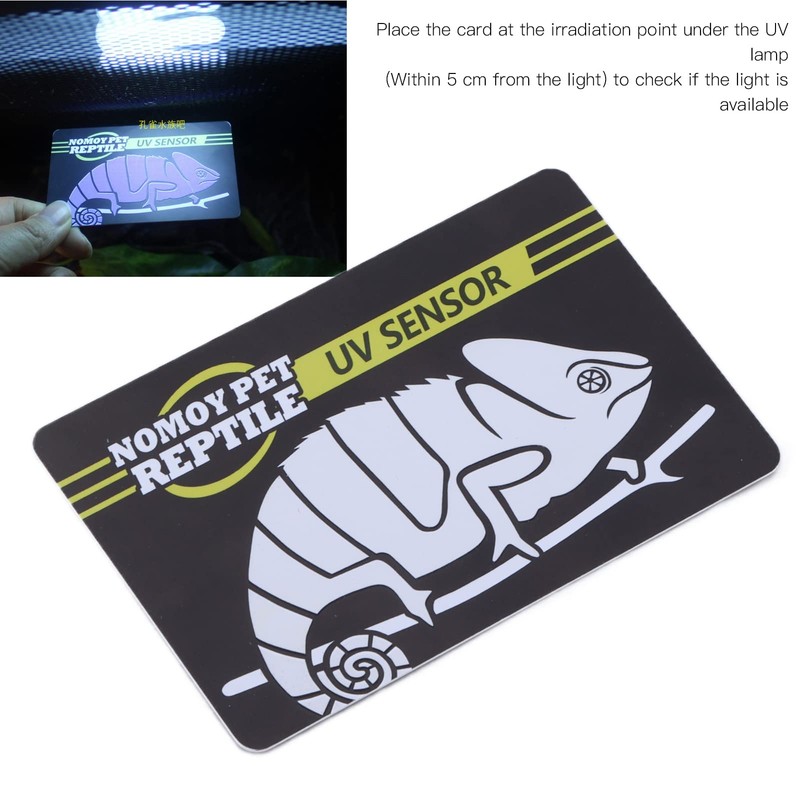 Pssopp UV Quick Test Card Quick Test UVB Sensor Reptile