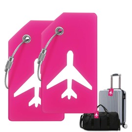 Luggage Tag - Travel Essentials Accessories for Suitcases Quickly Identify, Travel Tags for Luggage, Backpacks, Bags, Baggage, Cruise Suitcases - Flexible & Bright Silicone