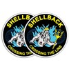 US Navy Shellback Crossing The Line Neptune Circle Decal/Bumper Sticker