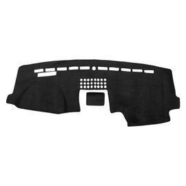 REPAIROCK Dash Cover for Ford F-150 2015-2020 Dash Board Mat Non-Slip Dash Cover Mat Pad Flannel Center Console Dashboard Cover Pad Carpet Black