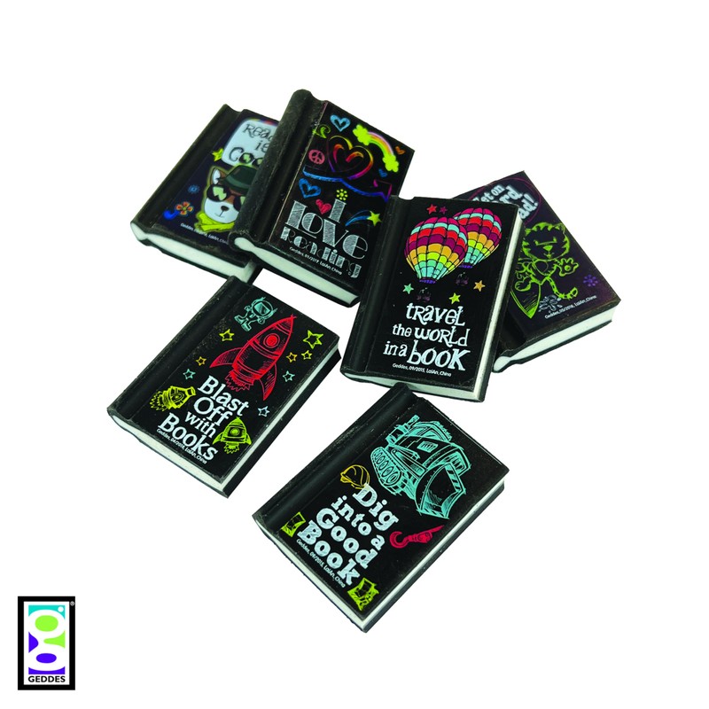 GEDDES Raymond Geddes Reading Rocks! Pencil Erasers (Pack of 48)