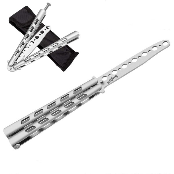 WodsWod Upgrade Butterfly Knife Trainer, Practice Training Butterfly Knife Tool,