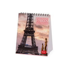 Legami - Desk Calendar 2025, Calendar 12 x 14.5 cm, 12 Months and Year Planner 2026, 6 Languages, Zodiac Signs and International Holidays, Paris