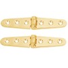 Whitecap Strap Hinge - Polished Brass - 6" x 1-1/8"