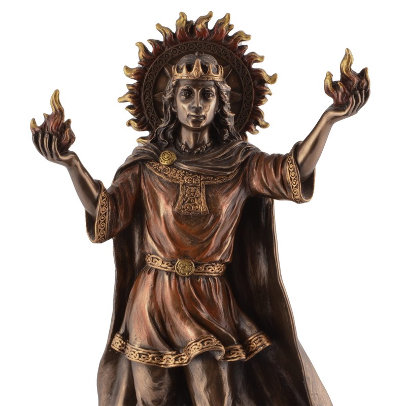 Belenus Celtic God of Sun and Fire - Bronzed by