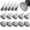 15PCS Wire Brushes Kit for Drill, Stainless Steel Wire Wheel