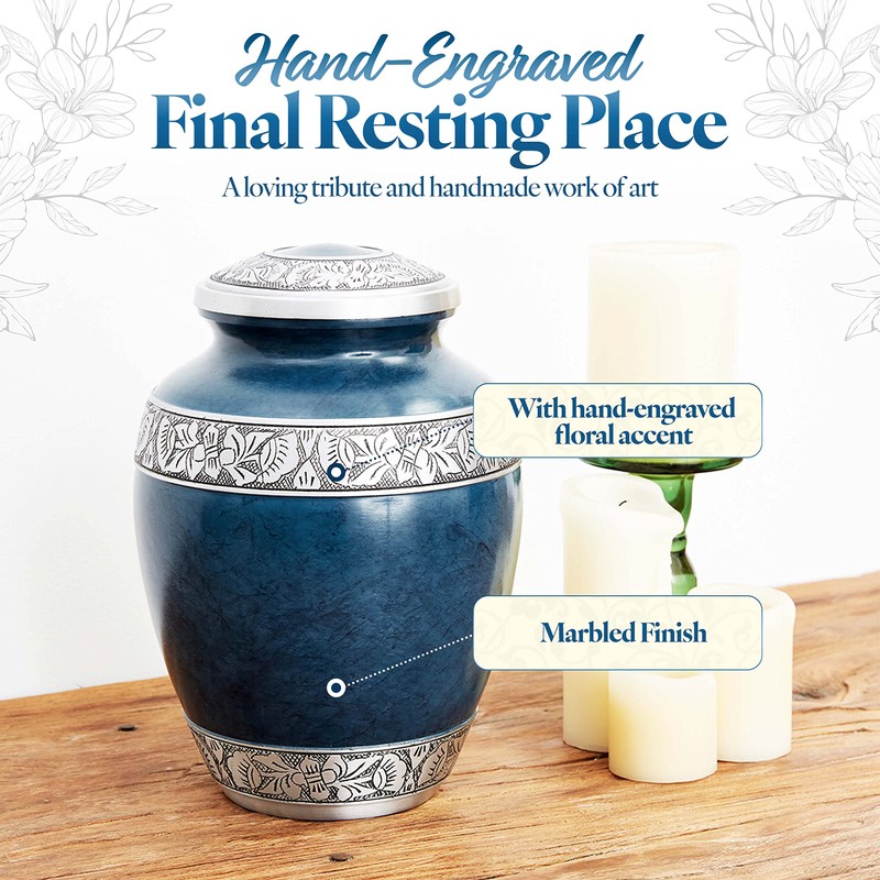 Cremation Urn for Adult Human Ashes - Funeral Memorial -