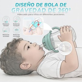 2 Unidades Vaso Superstar de con Popote con Contrapeso, Vaso Popote Niños de con Popote Antimicrobiano, Derrames y Sacudidas Vaso para Niña, para Niño