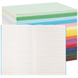LABUK 48pcs A5 Bulk Notebooks Journals, 5.5 X 8.5in Lined Journals Bulk, Colors Ruled Journals for Writing, Office, School 60 Pages, 18 Colors