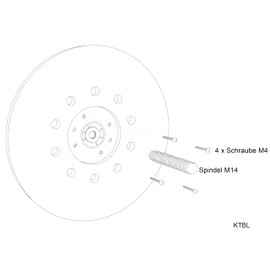 Spare Part adhibit disc Sanding disc dryall Sander Long-Neck Sander Ceiling Sander Building Sander Giraffe with adhibit adhibit Ø 225mm (Parkside PWDS 920 A1)