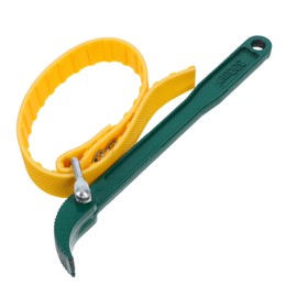 Operitacx Heavy Duty Adjustable Strap Wrench with Anti-Slip Chain for Oil Filter and Water Filter Bottles Ergonomic Mechanic and Plumber Tool for Stubborn Bolt Removal