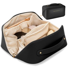 Cosmetiquera para Maquillaje, Bolsa de Tocador de Viaje Gran Capacidad Bolsa de Cosméticos con Múltiples Compartimentos Mujer Portátil Neceser Bolsa de Aseo Impermeable Organizador Estuche Maquillaje