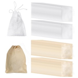 200 Tea Filter Bags, Empty Tea Bags for Loose Leaves, Tea Strainer Mesh Bags, Tea Insulator Bags, Empty Bags with Drawstring
