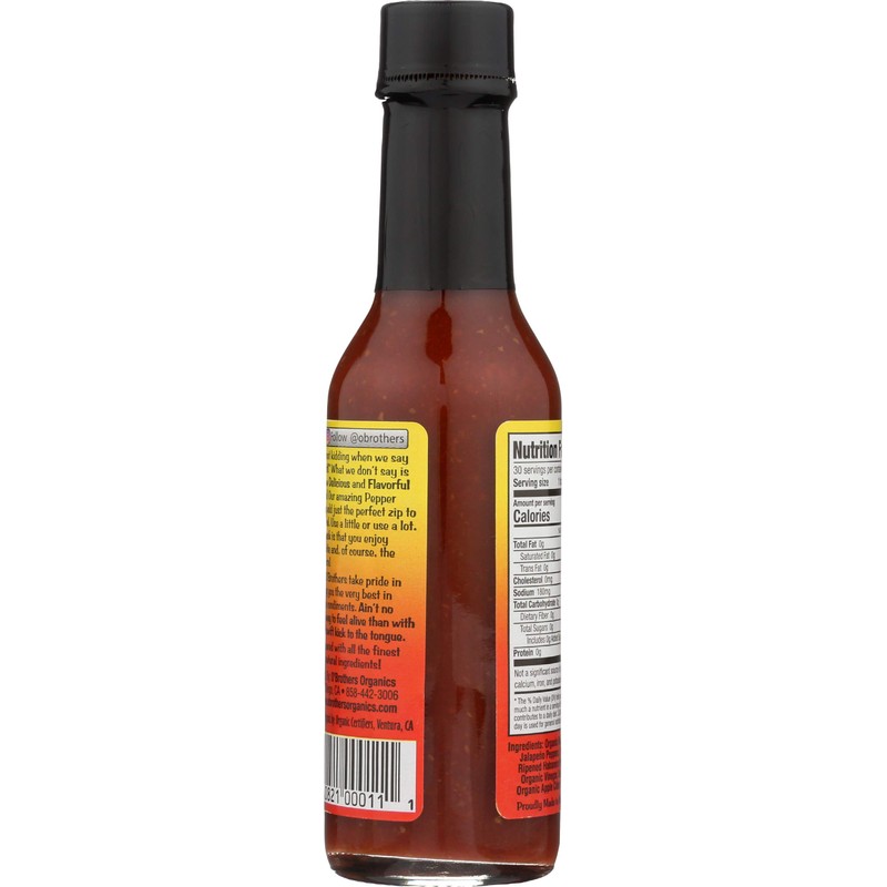 O'Brothers, Habanero Hot Sauce, 5 oz