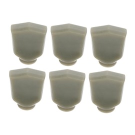 Kisangel 6Pcs Plastic Guitar Tuning Caps Locking Function Folk Tuning Handles for Acoustic Electric Guitars Sturdy Knob Set in Black