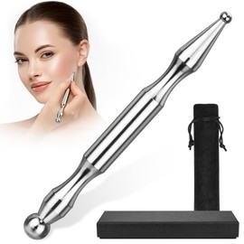Mellbree Pressure Point Pushing Rod, Cassa, Stick Type, Press Point Face, Nose, Plate, Massage, Myofascial Release, Trigger Point, Face Pointer, Storage Bag Included, Perfect Gift for Men and Women