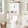 Over The Toilet Storage Cabinet, Farmhouse Over Toilet Bathroom Organizer