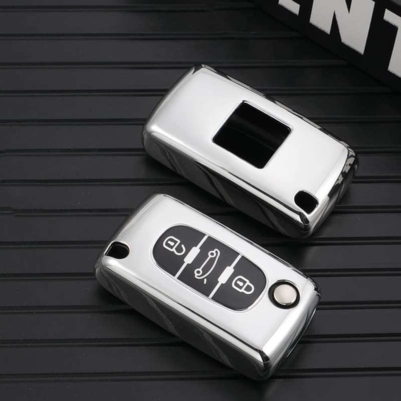 KUNIO Car Key Protective Case Fits Peugeot 207 307 407