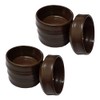 Brown Castor Cups 37mm Protect Wooden, Laminate, Tiled Floors and