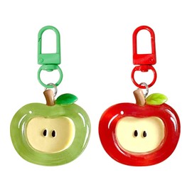 2PCS Fruit Keychain Charms Kawaii Keychain Accessories Cartoon Phone Charm Key Chains Women Cute Keychains for Women Bag Charms for Handbags Car Key Chain Purse Charm Keyrings with Fruit Pedant