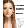 4 Herramientas Faciales Gua Sha De Acero Inoxidable, Set De