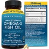 Viva Naturals Viva Labs Omega 3 Fish Oil Supplement, 180