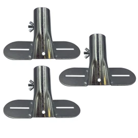 Heavy Duty Metal Broom Brush Handle Bracket with Adjustable Brace Diameter to Support Fixed Push Broom Handles (3)