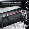 Yourkar 4PCS Bling Car Mini Hooks, Multifunctional Adhesive Small Auto