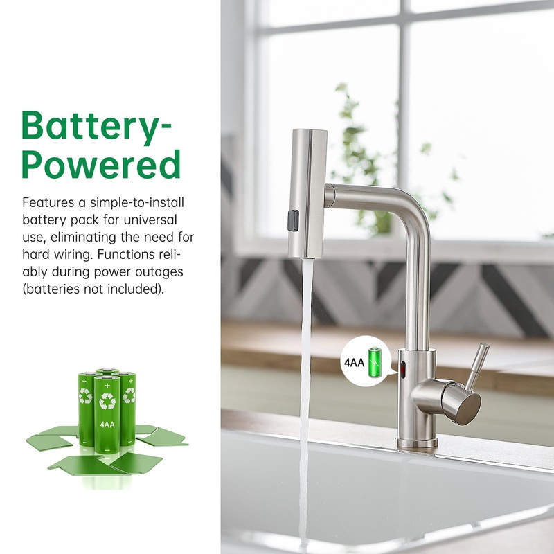 CENOSA Touchless Kitchen Faucet Motion Sensor Hands Free Single Handle