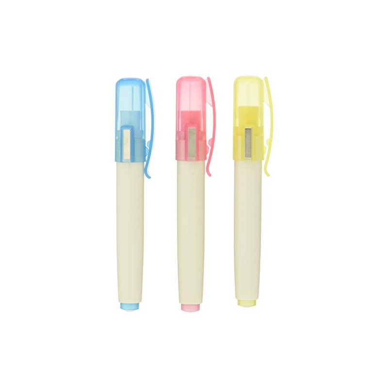 Myzox CH-SET Chalk Holder, White, Red, Yellow, Set of 3