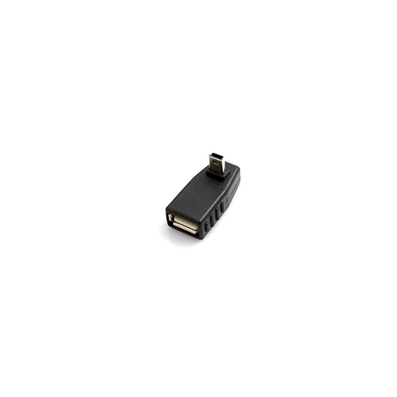 SYSTEM-S USB Type A Female to Mini USB Male 90°