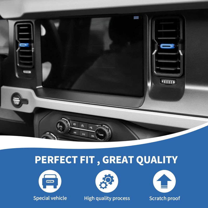 RAZPOY for Bronco Air Conditioning Outlet Adjustment Trim, 4PCS Central