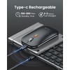 ProtoArc - Teclado y mouse plegable, XKM01 plegable Bluetooth teclado