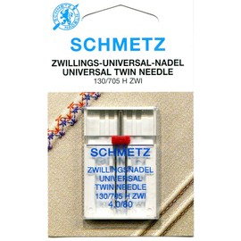 Schmetz Universal TWIN Needle Range (Packs of 1) - Various Sizes (80 4.0mm Gap)