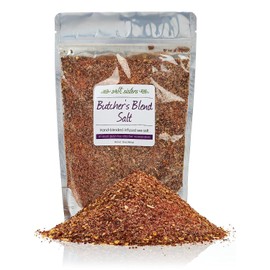 s.a.l.t. sisters Butcher's Blend Salt | All-Natural, Gluten Free, MSG Free, Non-GMO | Easily Dissolvable BBQ Blend Coarse Sea Salt | Versatile Salt for Meat, Fish, Vegetables, and More | 8oz