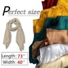 guiyal Cotton Linen Blend Fashion Scarf, travel scarf，Soft Breathable Fabric,