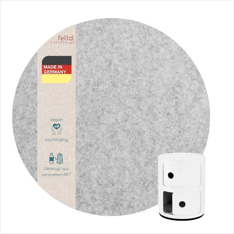 Feltd. Eco Felt Pad Suitable for Kartell Componibili Container Bedside